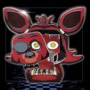 Five Nights At Freddy’s 🍕 Foxy Bot Metal Enamel Dual-Layer Pin